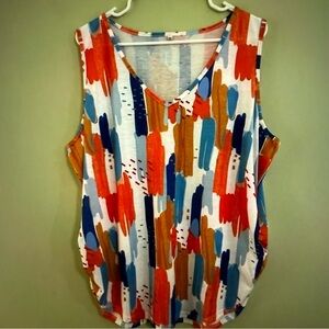 Colorful Abstract Women's Top